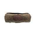 Frost River's cylinder shaped waxed canvas handlebar bag 