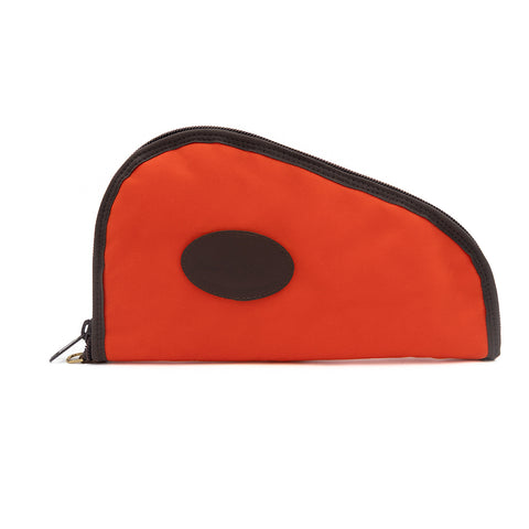 14 inch hunter orange waxed canvas pistol case