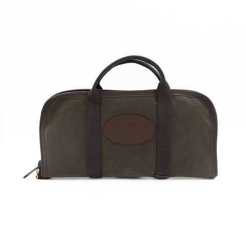 medium waxed canvas pistol rug case