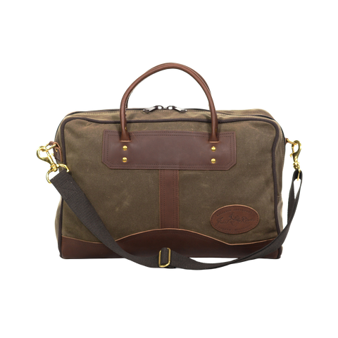 On either side of the Document Briefcase there are premium leather handles that are secured with hand 