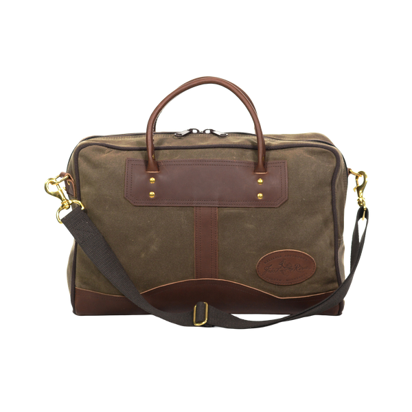 On either side of the Document Briefcase there are premium leather handles that are secured with hand 