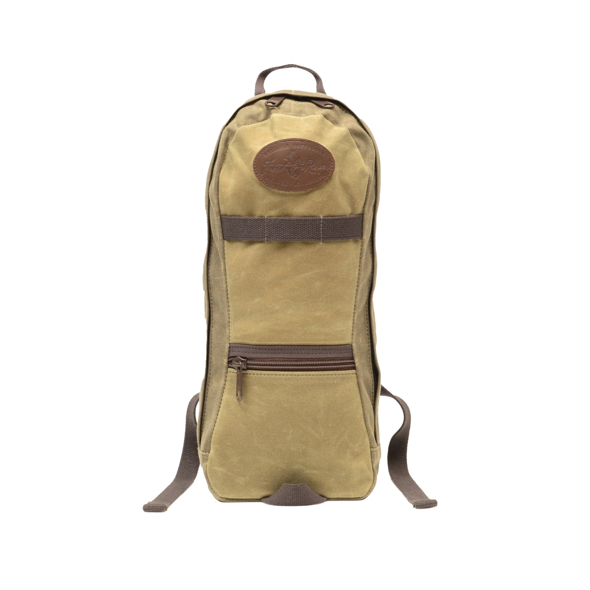 A short-day backpack with zipper pockets and shoulder straps, suitable for hiking.