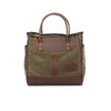 Handcrafted from durable waxed canvas, premium leather and solid brass rivets.