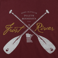 Men's Burgundy Crossed Paddles T-Shirt