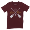 Men's Burgundy Crossed Paddles T-Shirt