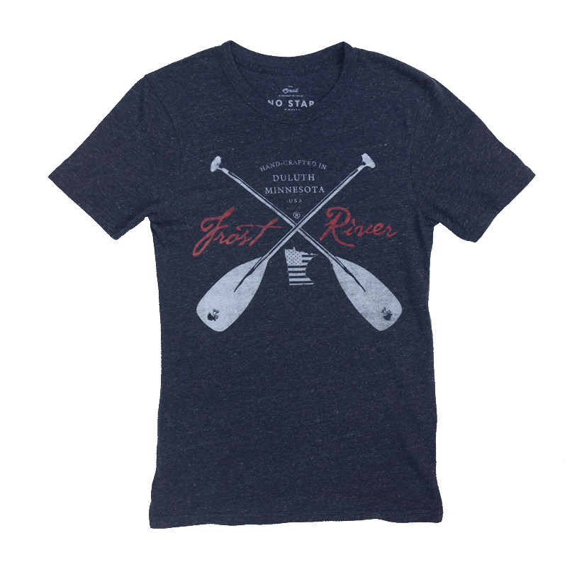 Women's Navy Crossed Paddles T-Shirt