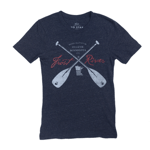 Men's Navy Crossed Paddles T-Shirt