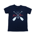 Kid's Navy Crossed Paddles T-Shirt - Youth