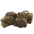 Multiple sizes available, handcrafted with United States sourced waxed canvas and premium leather.