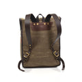 Premium leather shoulder straps that are hand sewn and riveted to the back of the pack for an extremely secure attachment.