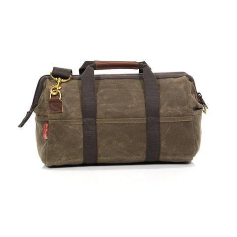 Handcrafted tool bag built to take a lot of abuse from tools and sharper objects.