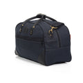 Heritage black waxed canvas luggage bag.