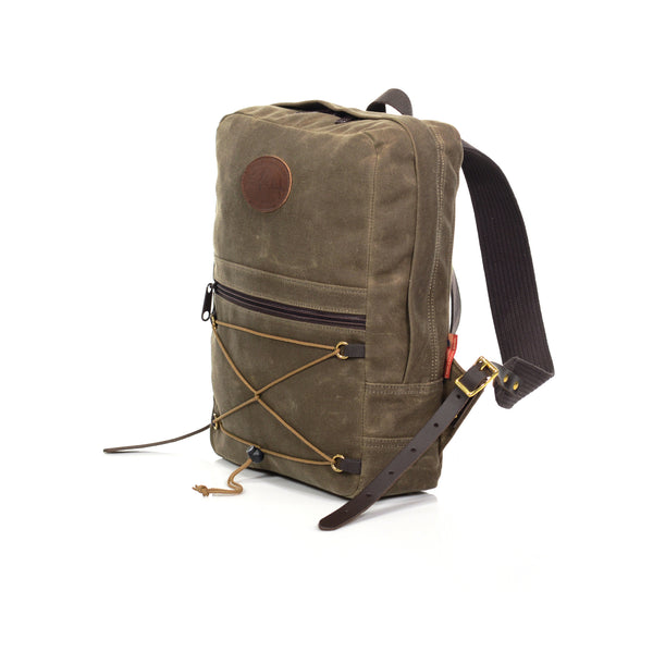 With adjustable premium leather straps to fit anybody on the bottom. Made in Duluth, MN.