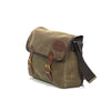A strong webbed cotton shoulder strap, reinforce by two hand sown webbed cotton attachments points, makes traveling a breeze.