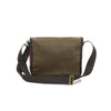 The strong webbed cotton shoulder strap secured by two hand sown webbed cotton attachment points makes traveling simple.