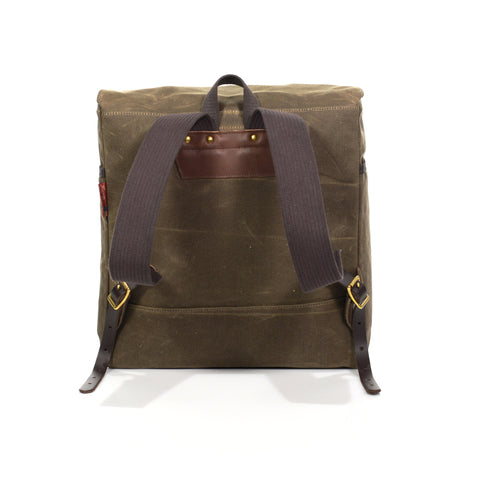 Durable and comfortable webbed cotton shoulder straps handmade at Frost River Trading Co.
