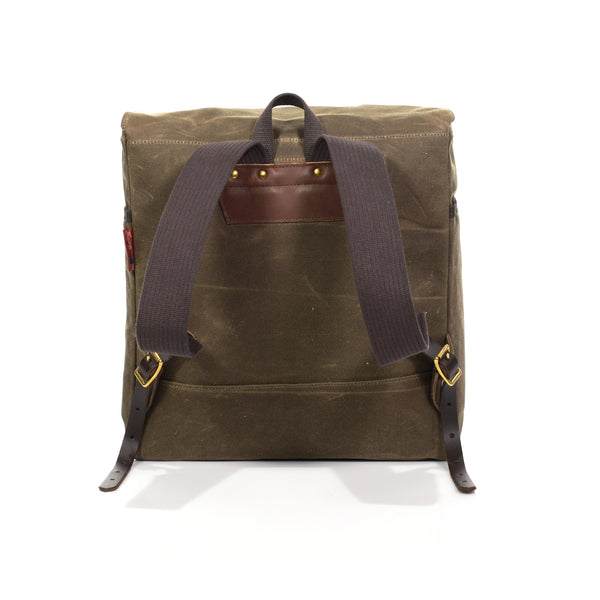 Durable and comfortable webbed cotton shoulder straps handmade at Frost River Trading Co.
