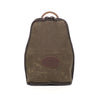 The bottle tote is handcrafted with durable waxed canvas, premium leather and lined with sherpa on the inside to prevent breaking.