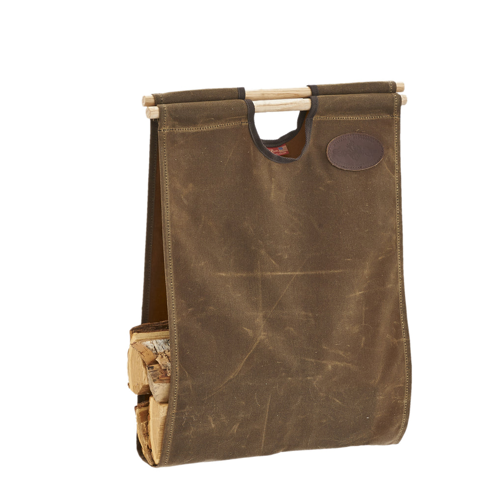This log carrier has the perfect and simple design that easily carriers a large amount of wood.