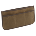 Our Insert Organizer has one large sleeve pocket with three other smaller slip sleeve pockets. Crafted out our high quality waxed canvas, premium leather, and durable webbed cotton. Materials sourced within the USA, crafted in Duluth MN, and made by Frost River Trading Co.