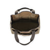 This tote has a large main compartment opening that allows for several tools or items.