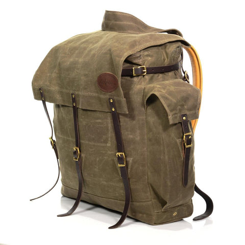 Two large side pockets, with flap and strap closures, on either side of this  pack give a lot of extra storage space and a great place to keep water bottles.