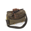 The Navigator brief bag also comes with a strong detachable shoulder strap with solid brass connection points that are reinforced with rivets, leather backing, and strong nylon stiching.