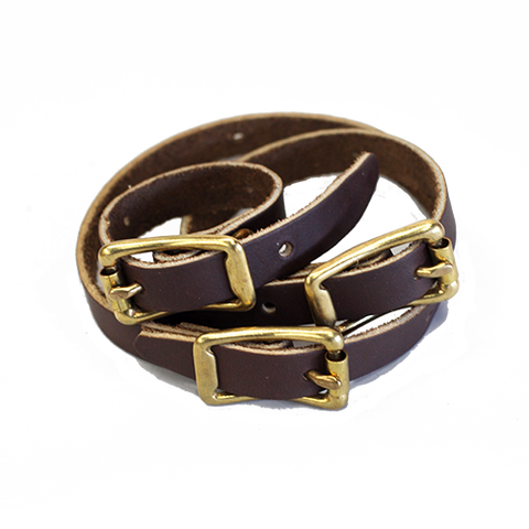 Premium leather straps to replace or add to almost any of our bike bags and packs,  made with solid brass, and premium leather.